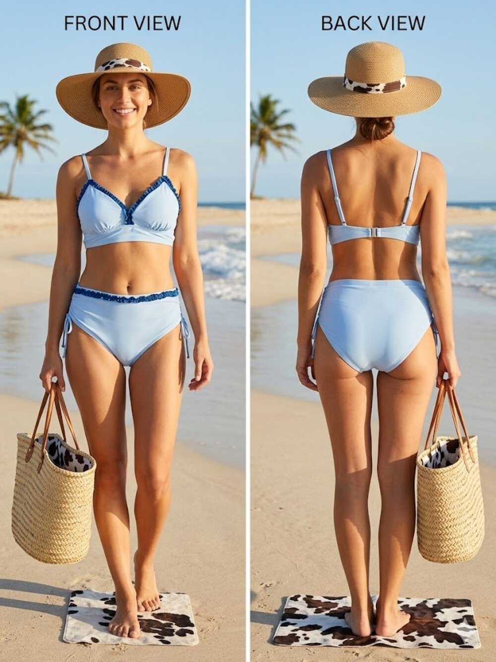 LADIES 2 PIECE BIKINI SIZE LARGE